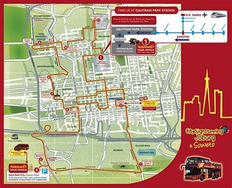 Johannesburg Attractions Map | FREE PDF Tourist City Tours Map ...