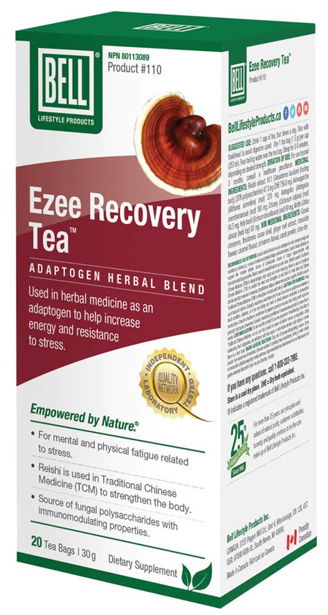 110 Ezee Recovery Tea Bell Lifestyle Products Bell Lifestyle Products Canada