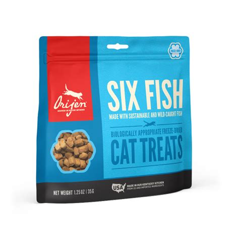 Orijen Freeze Dried Cat Treats 6 Fish 35gr125oz For Your Fur Kids