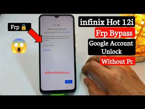 Infinix Hot I Frp Bypass Google Account Unlock Without Pc Latest Security YouTube