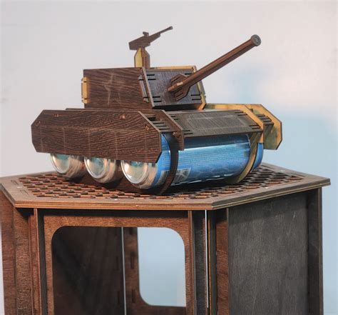 Мини бар подарочный, подставка "Танк" под пиво, напитки для мужчины на ...