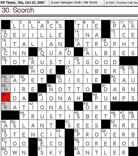 Rex Parker Does The Nyt Crossword Puzzle Thursday Oct