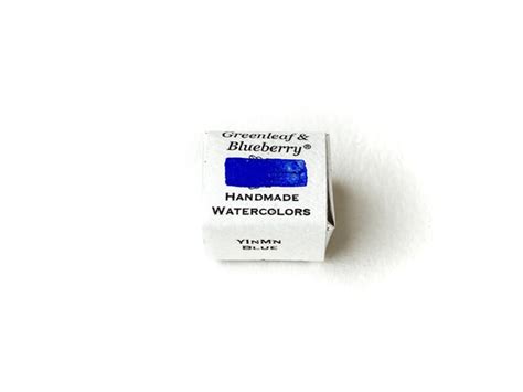Yinmn Blue Watercolor Paint Half Pan Ml Greenleaf And Blueberry