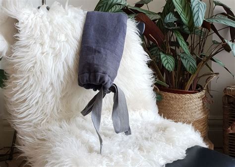 Yuyu Long Hot Water Bottle Pimlico Linen Charcoal Heals Uk