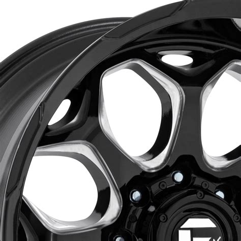 Fuel Fc Scepter Wheels Gloss Black With Milled Accents Rims