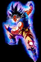 goku ultra intinc pster  alejandrodbs  deviantart
