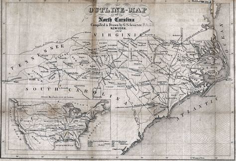 north carolina | 1854 map | Nc map, North carolina, Colonial history
