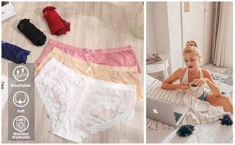 Levao Womens Bikini Panties Underwear Lace Hipster Seamless Sexy Hi Cuts Pack At Amazon Women