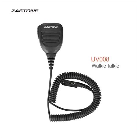 ZASTONE UV008 Walkie Talkie динамик микрофон двухстороннее радио PTT ...