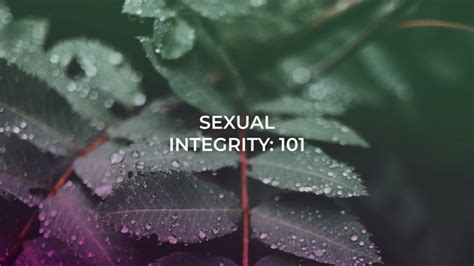 Sexual Integrity 101 Willingdon Church