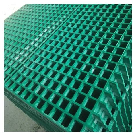 38 38mm Mesh Grid Frp Grp Composite Gratings Green Gritted Fiber Reinforced Plastic Fiberglass