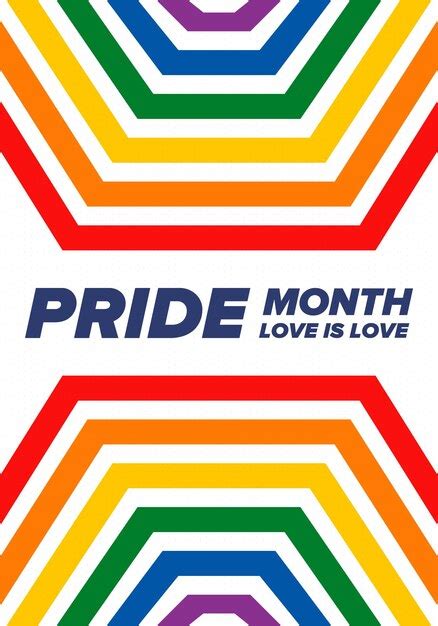 Premium Vector Lgbt Pride Month In June Lesbian Gay Bisexual Transgender Lgbt Flag Rainbow