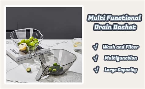 Multi Functional Drain Basket Drainage Basket Funnel Kitchen Sink