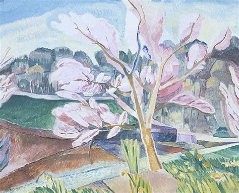 Landscape with flowering peach, 1932 - Grace Cossington Smith - WikiArt.org