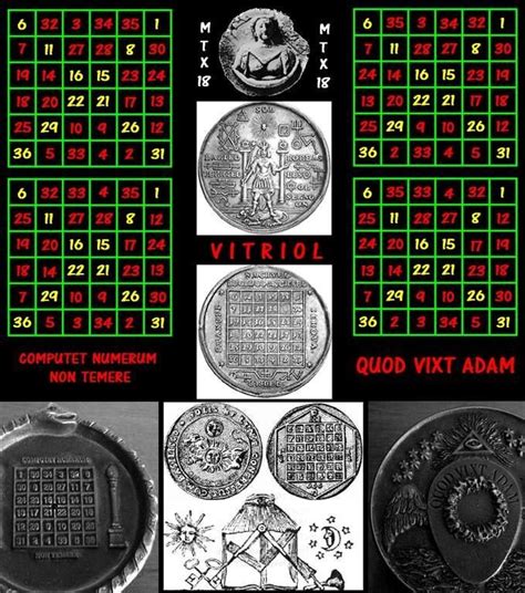 Magic Stargate Coin With Symbolic Numbers And Symbols