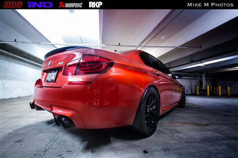 Stunning Sakhir Orange Bmw M5 Poses Underground Autoevolution