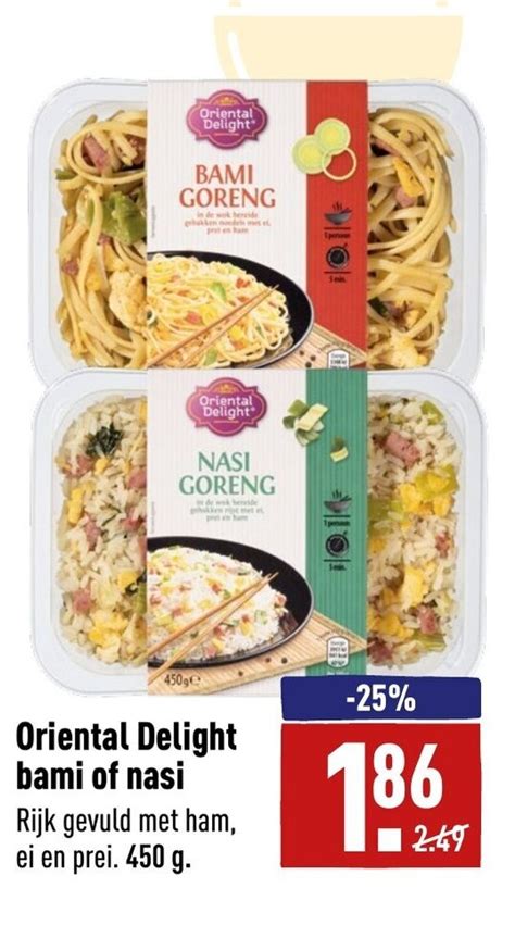 Oriental Delight Bami Of Nasi G Aanbieding Bij Aldi