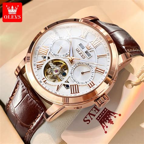 Механические водонепроницаемые наручные часы в римском стиле | AliExpress