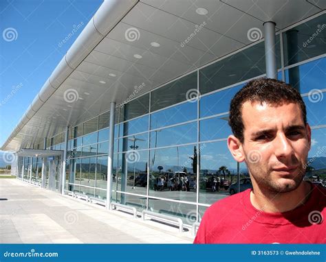 Male Face At The Airport Stock Image Image Of Depart 3163573