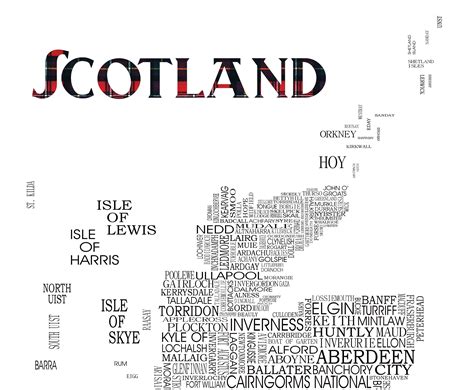 Scottish Word Map - Etsy UK