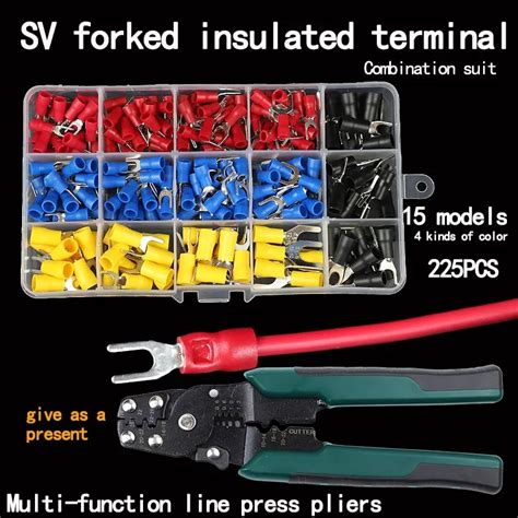 SV1 25 4 Wiring Terminal U Shaped Fork Lug Copper Y Type Insulation