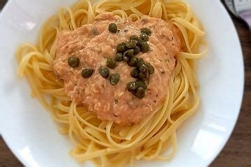 Spaghetti Mit Thunfisch Kapern Sauce Von Semmelkn Derl Chefkoch