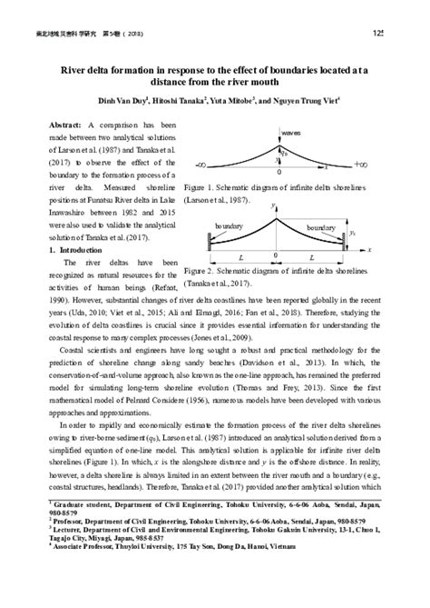 (PDF) River delta formation in response to the effect of boundaries ...