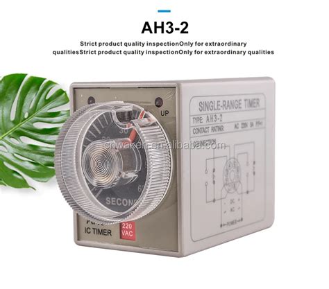 AH3-2 AH3-1 AH3-3 DPDT 12VDC 24VDC AC/DC 112-240V Timer Delay Relay ...