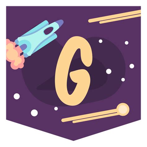 Space Alphabet G Banner Png And Svg Design For T Shirts