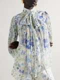 Zimmermann Net Sustain Natura Pussy Bow Floral Print Crepon Blouse Net A Porter