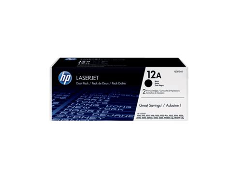 HP 12A 2-pack Black Original LaserJet Toner Cartridges - (Q2612AF ...