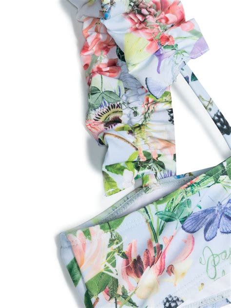 Molo Nice Bikini Mit Blumen Print Blau FARFETCH DE