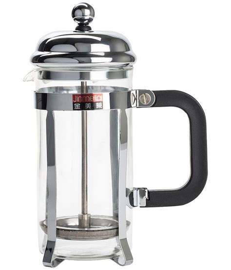 Coffee Plunger Pyrex Glass And Steel Frame Coffee French Press 350 Ml Buy Online At Best