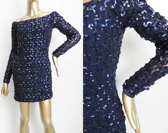 Midnight Blue Dress - Etsy