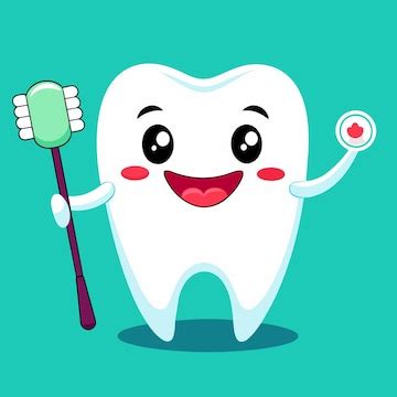 premium vector cartoon dental hygiene character vector illustration