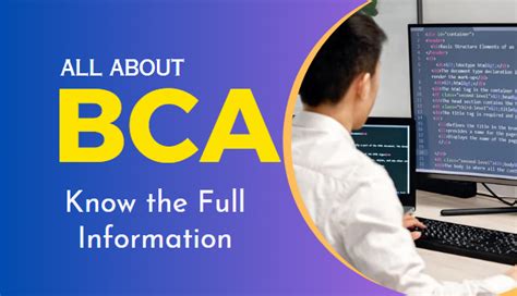 What Is A Bachelor Of Computer Application BCA Career Avenues