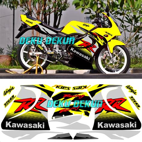 Jual Stiker Striping Ninja Rr Old Variasi Ultimate Kuning Cuting