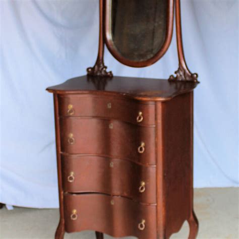 Bargain John S Antiques Antique Quarter Sawn Oak Lingerie Chest With Beveled Mirror Bargain