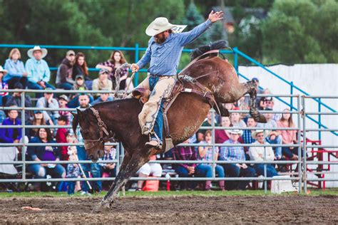 Saddle Bronc Riding At The Ellicottville Championship Rodeo