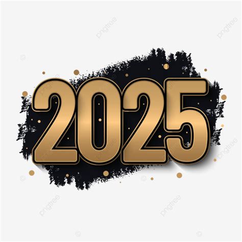 Golden And Black 2025 Vector, Golden, Black, 2025 PNG and Vector with