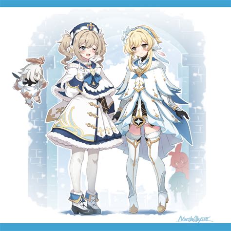 Safebooru Barbara Genshin Impact Blonde Hair Blue Eyes Boots Bow