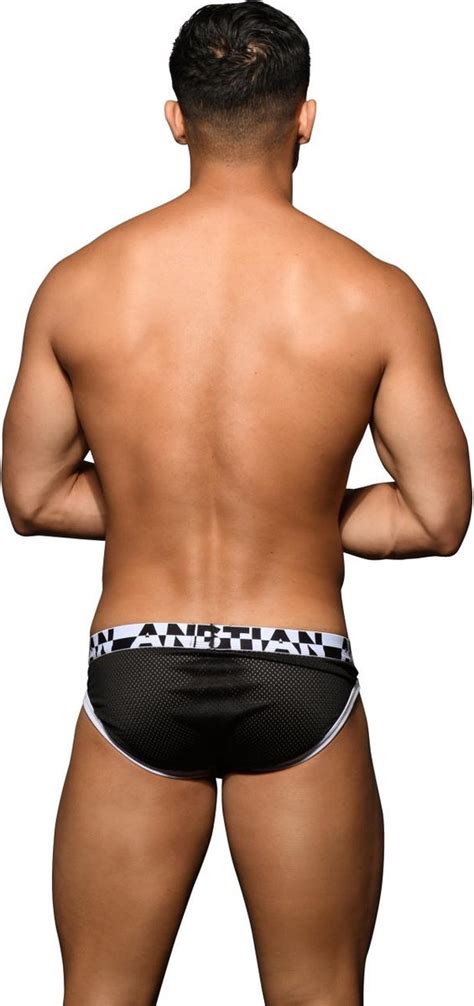 Andrew Christian ALMOST NAKED Mesh Gym Brief Black MAAT L Heren Ondergoed Slip Bol