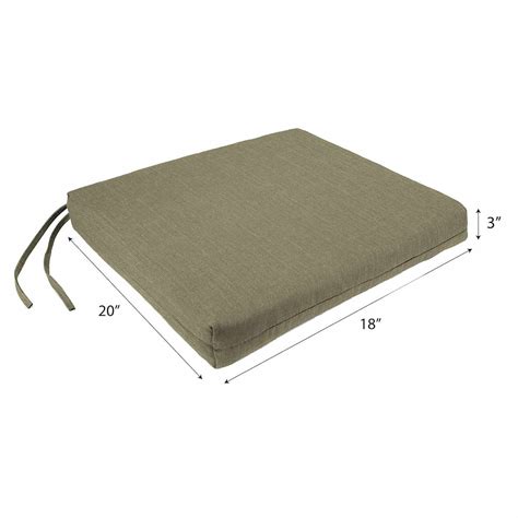 Tahiti Bark Outdoor Square Seat Cushion At Home