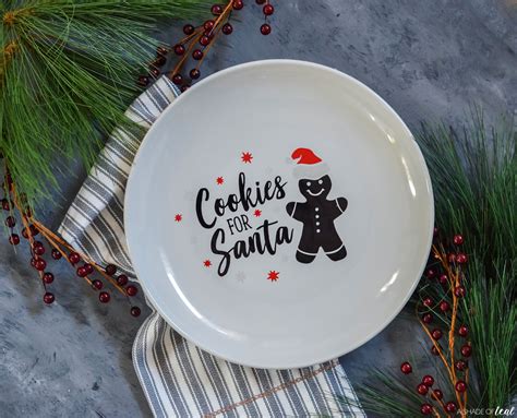 Christmas Cookies for Santa Plate