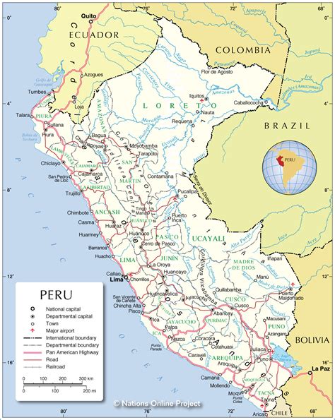 Peru Regiones Y Capitales Peru Map Cartography Map Peru Travel