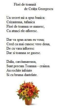 Poezii Despre Florile De Toamna Pentru Copii