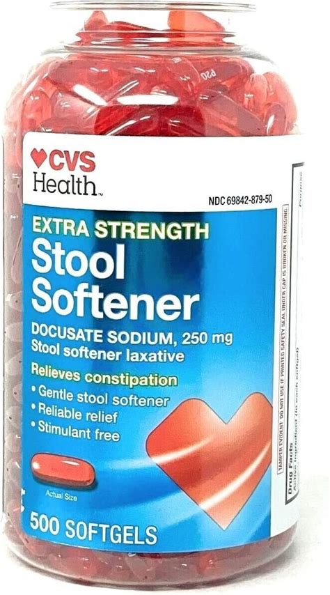 Cvs Extra Strength Stool Softener Docusate Sodium 250 Mg 250 Softgel