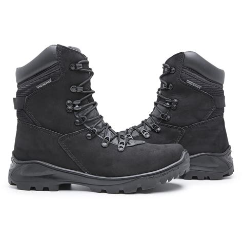 Bota Militar Acero Couro Tiger Nobuck Preto Frete Gr Tis Produtos