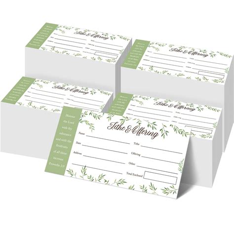 1000 Count Church Offering Envelopes Tithe Donation