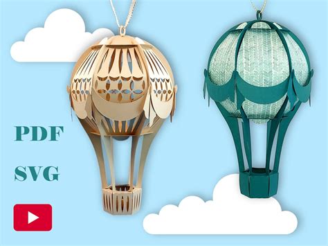 DIY Quick Victorian Hot Air Balloon Lantern Or Large Ornament No Glue